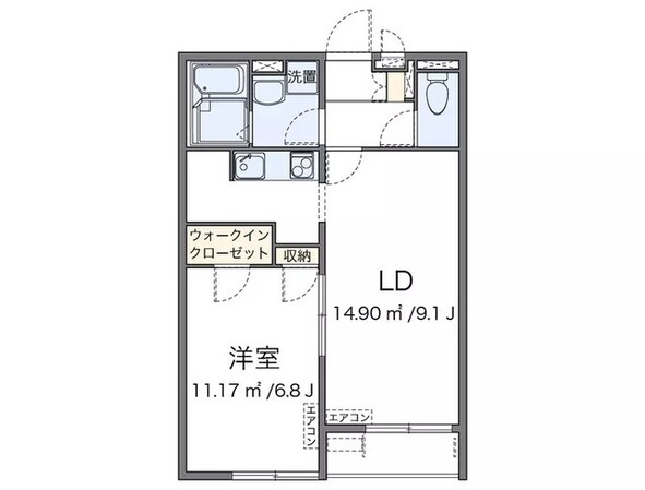 レオネクストみやびⅢの物件間取画像